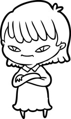 cartoon woman