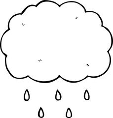 cartoon cloud raining