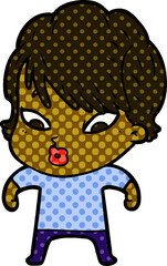 cartoon woman