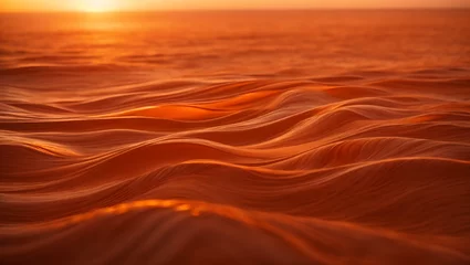 Ingelijste posters Sunset Orange Abstract Swirls. © xKas