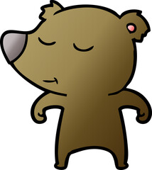 happy cartoon bear