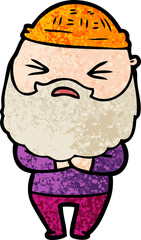 cartoon man with beard