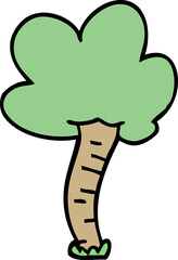 cartoon doodle tree