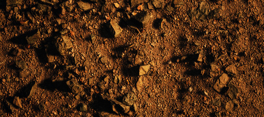 Pattern and structure of volcanic ground.