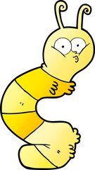 funny cartoon caterpillar