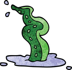 cartoon doodle spooky tentacle