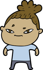 Obraz premium cartoon woman