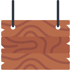 Wooden Hanging Sign Icon