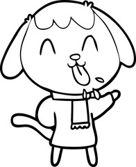 cute cartoon dog