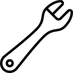 Adjustable Spanner Tool Icon