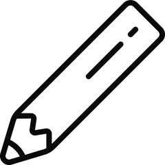 Flat Rectangle Pencil Icon