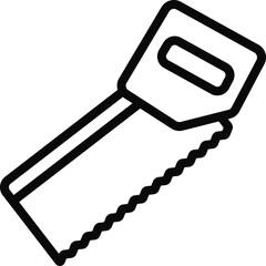 Rectangle Hand Saw Tool Icon