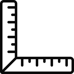 Right Angle Ruler Icon