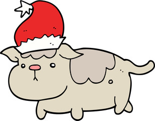 cute christmas dog