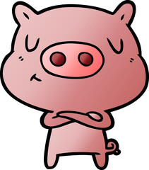 cartoon content pig