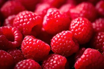 raspberries close up