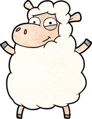 cartoon sheep
