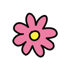 Hand drawn Abstract funny cute Comic characters