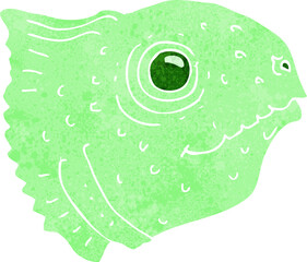 cartoon fish head
