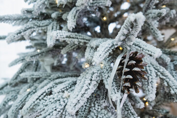 christmas tree decoration close up