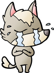 cartoon crying wolf