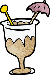 cartoon doodle cocktail
