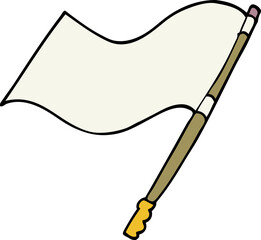 cartoon doodle flag
