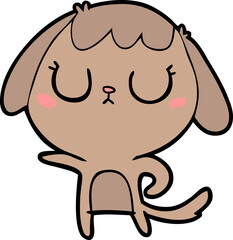 cute cartoon dog