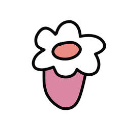 Hand drawn Abstract funny cute Comic characters