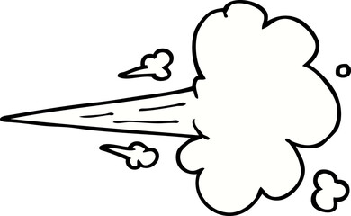 cartoon doodle gust of air