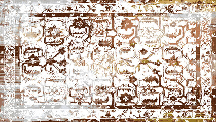 Carpet and Fabric print design with grunge and distressed texture repeat pattern 
