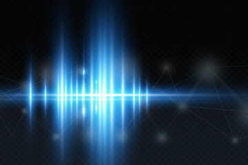 Abstract wallpaper design of bright light rays.
