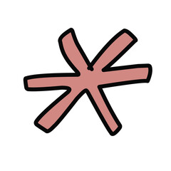 Fototapeta premium Hand drawn Abstract funny cute Comic characters