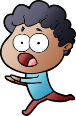 cartoon man gasping in surprise