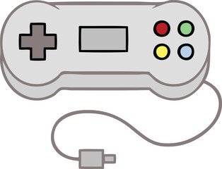 cute cartoon of a game controller © lineartestpilot