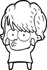 cartoon woman