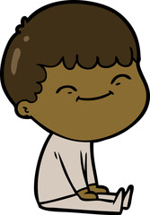 cartoon happy boy