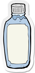 sticker of a cartoon water bottle