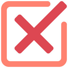 Cross Open Box Icon