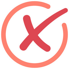 Obraz premium Cross Open Circle Icon