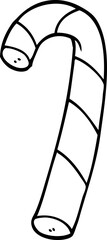 line drawing cartoon pink candy canes
