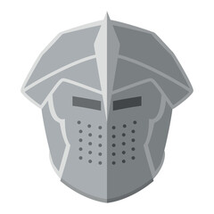 Colored medieval helmet icon Vector