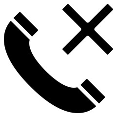 Rejected Phone Call Icon - obrazy, fototapety, plakaty