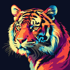 tiger head vector