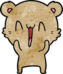 Obraz premium happy bear cartoon