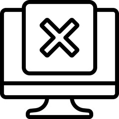 Obraz premium Incomplete Computer Task Icon