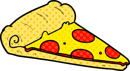 cartoon slice of pizza