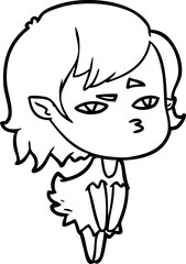 cartoon vampire girl