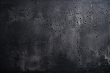 Discover the timeless allure of a black wall texture juxtaposed with a dark concrete floor forming an old grunge background. - obrazy, fototapety, plakaty