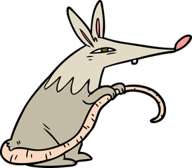 cartoon sneaky rat